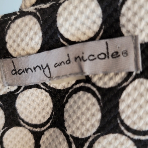 Danny & Nicole Size 16W Black and White Sheath Sleeveless Midi Dress - Picture 6 of 8